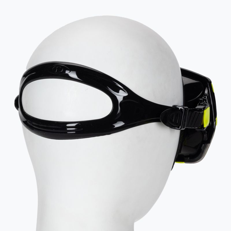 TUSA Freedom Hd Mask μάσκα κατάδυσης μαύρη και κίτρινη M-1001 4