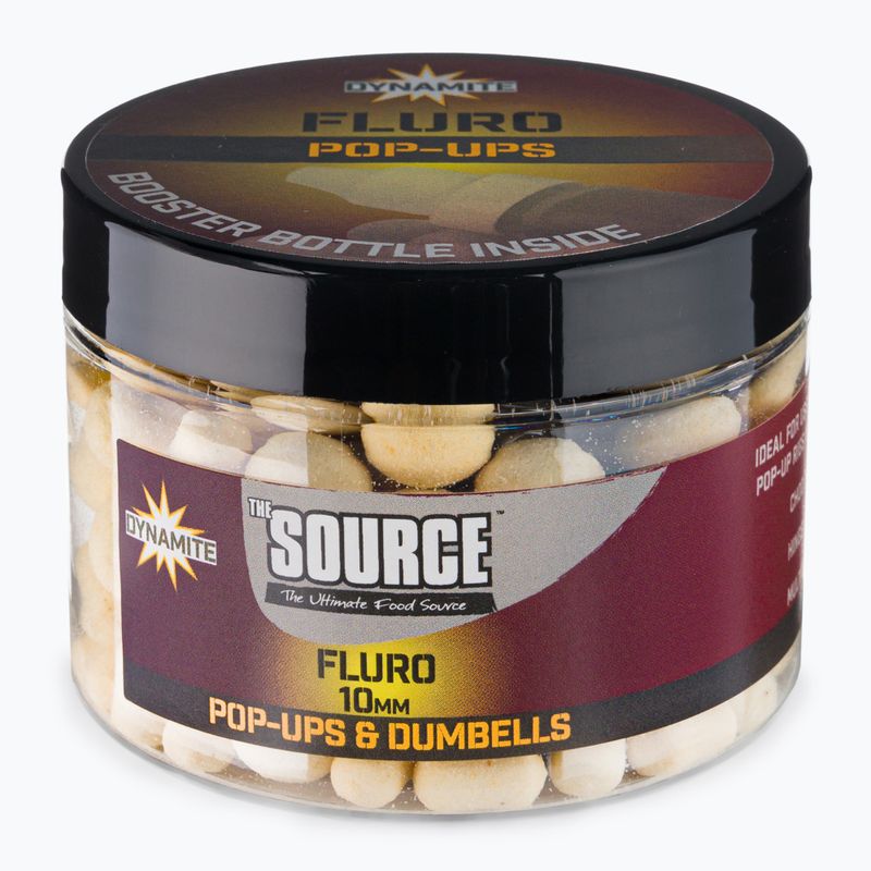 Dynamite Baits The Source Fluoro Pop Up λευκό επιπλέων κυπρίνος boilies