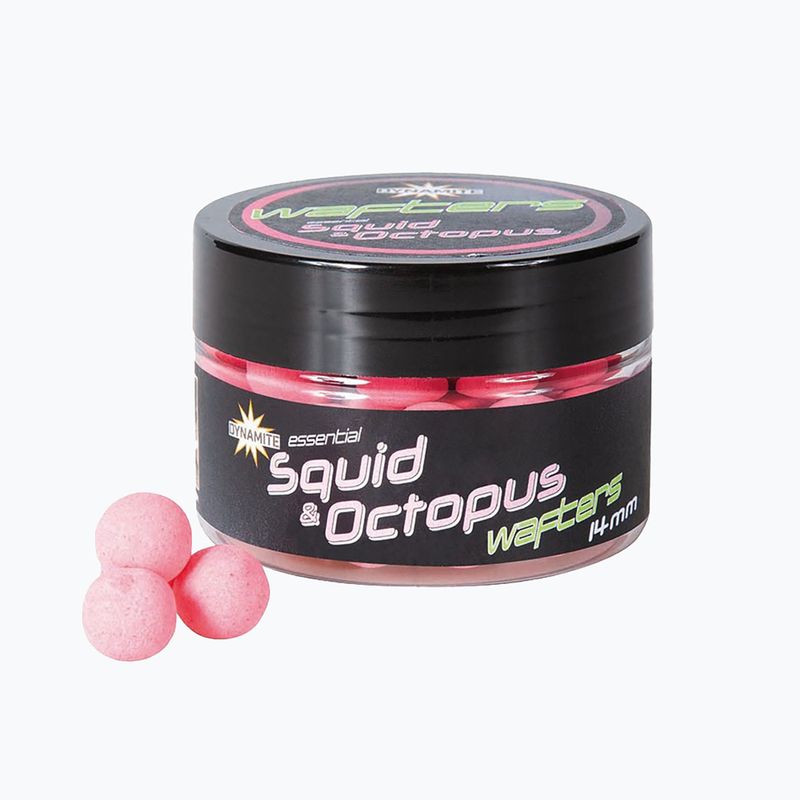 Δόλωμα Dynamite Baits Fluoro Wafters Squid & Octopus ροζ κυπρίνος dumbells δόλωμα ADY041600