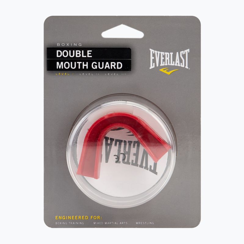 Προστατευτική μασέλα Everlast Double Mouthguard red 4