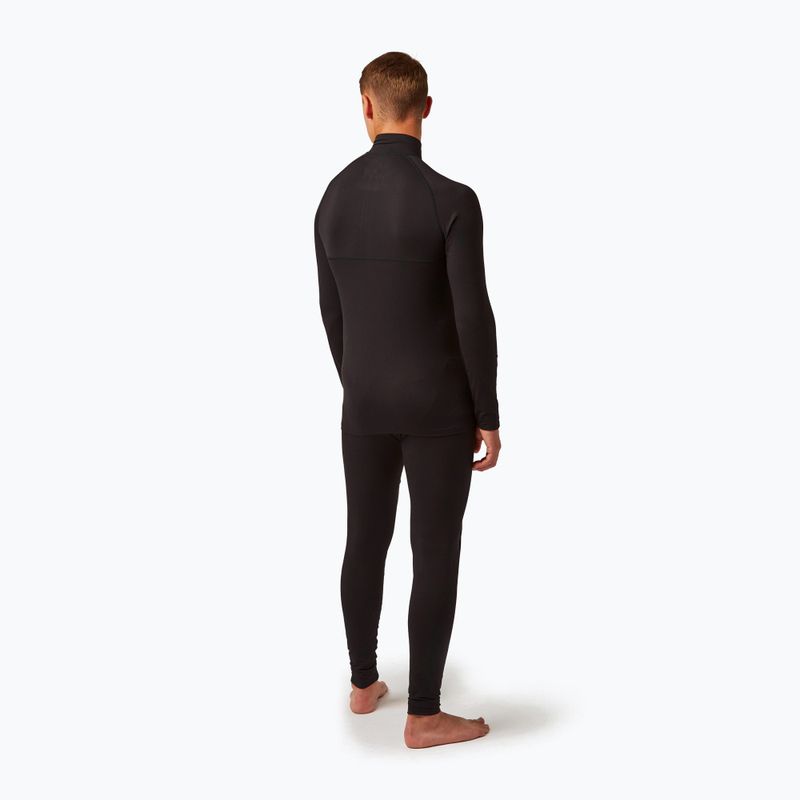 Ανδρικό Surfanic Bodyfit Zip Neck θερμικό φούτερ μαύρο 3