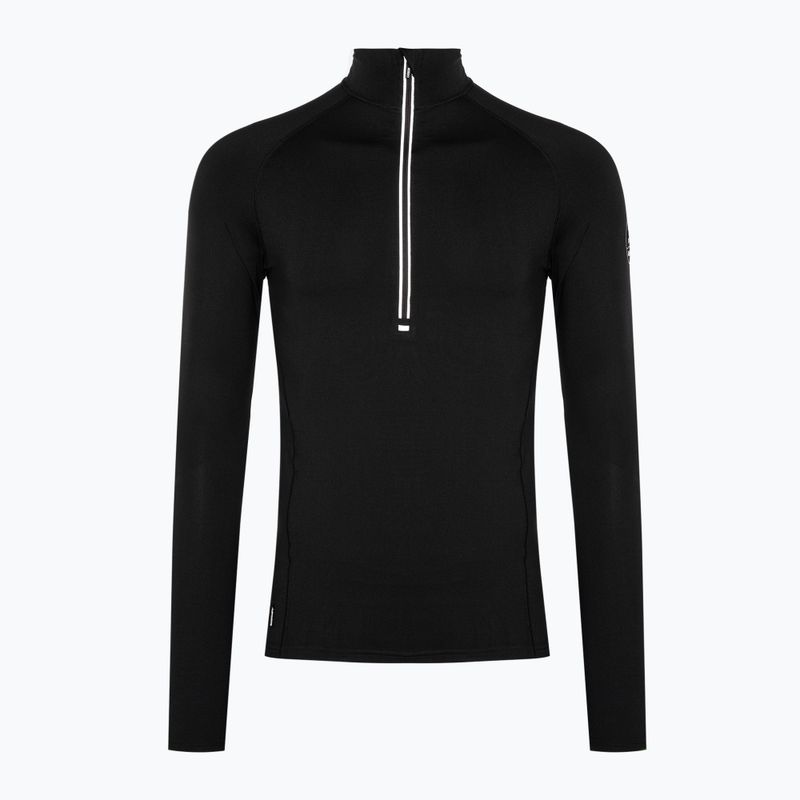 Ανδρικό Surfanic Bodyfit Zip Neck θερμικό φούτερ μαύρο 4