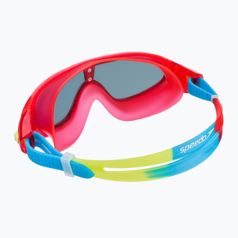 Speedo Rift Junior παιδική μάσκα κολύμβησης lava red/japan blue/smoke 8-01213B992 4