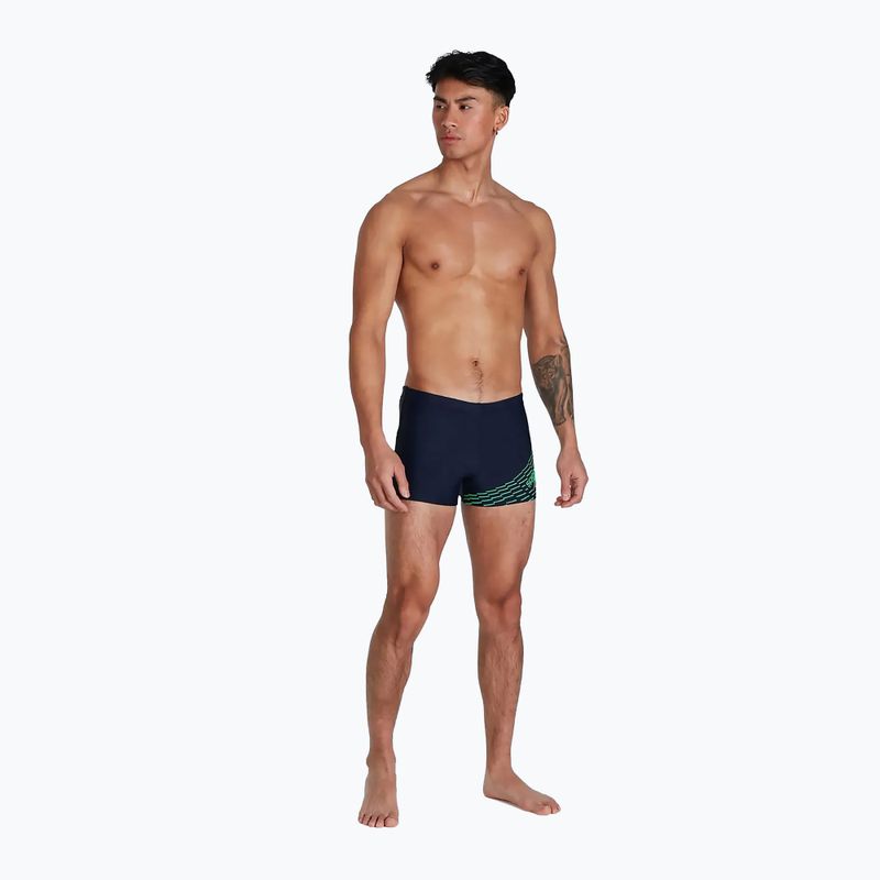 Ανδρικό Speedo Medley Logo Aquashort κολυμβητικό μποξεράκι navy blue 68-11354 5