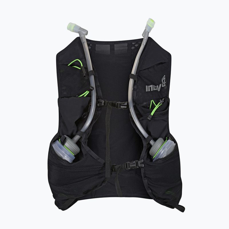 Inov-8 Ultrapac Pro 8 μαύρο/πράσινο γιλέκο για τρέξιμο 6