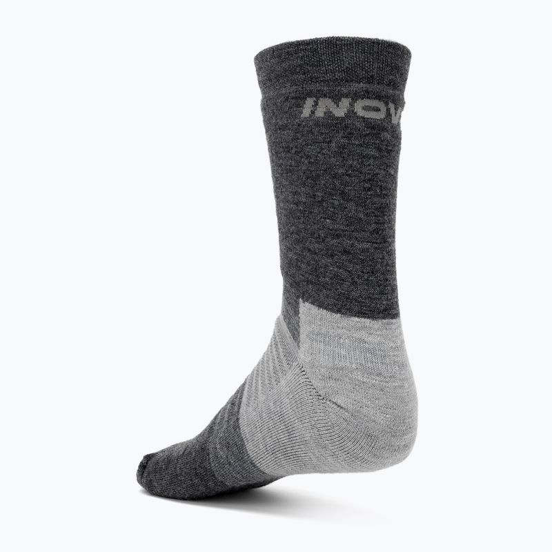 Inov-8 Active Merino+ κάλτσες για τρέξιμο γκρι/μελανζέ 2