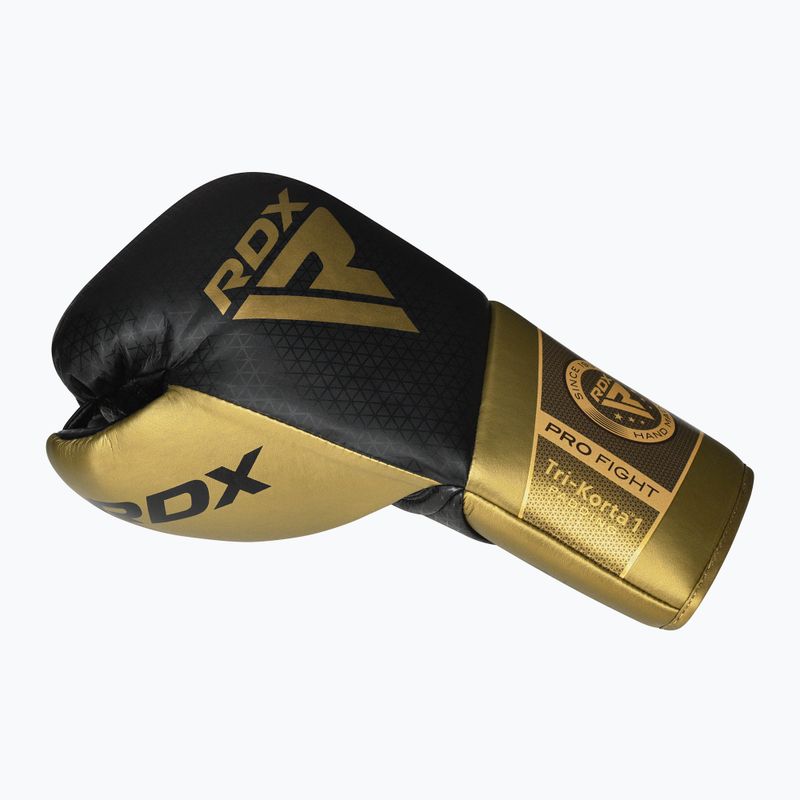 Γάντια του μποξ RDX K1 Mark Pro Fight Boxing golden 3