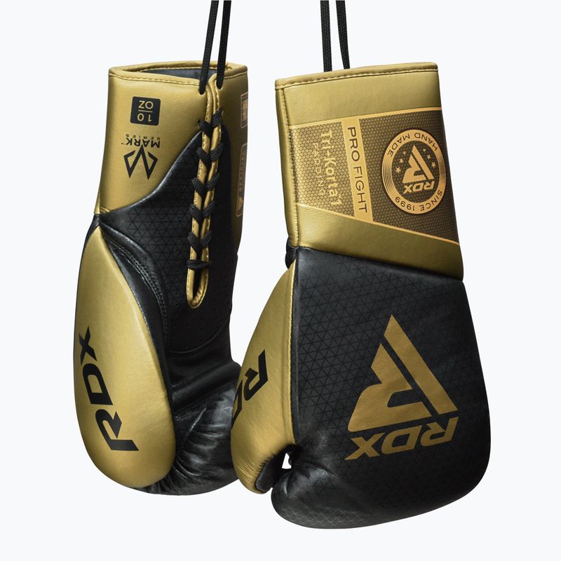 Γάντια του μποξ RDX K1 Mark Pro Fight Boxing golden 5