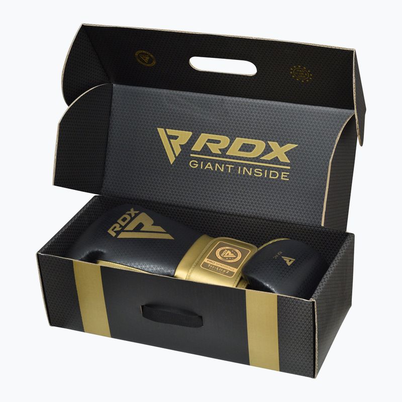 Γάντια του μποξ RDX L2 Mark Pro Sparring Boxing Hook & Loop golden 9