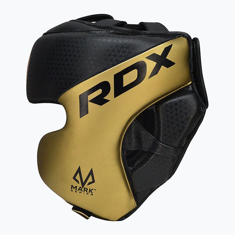 Κράνος πυγμαχίας RDX L1 Mark Pro Cheek Boxing Training Head Guard golden 2