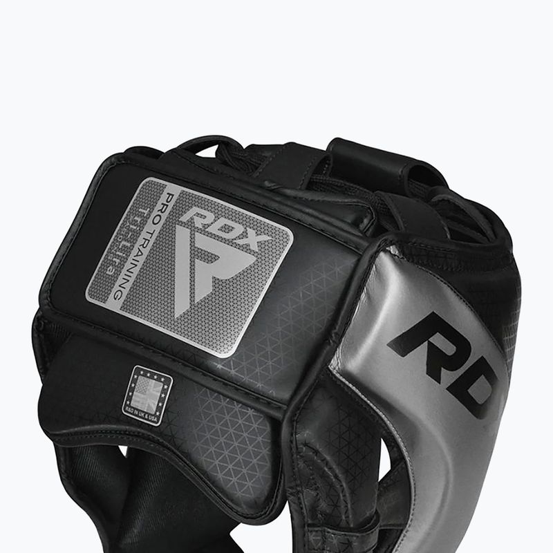 Κράνος πυγμαχίας RDX L1 Mark Pro Cheek Boxing Training Head Guard silver 3