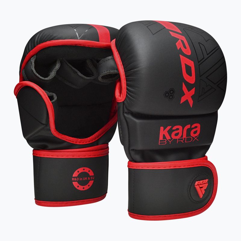 Γάντια ΜΜΑ RDX F6 Shooter Grappling red 2