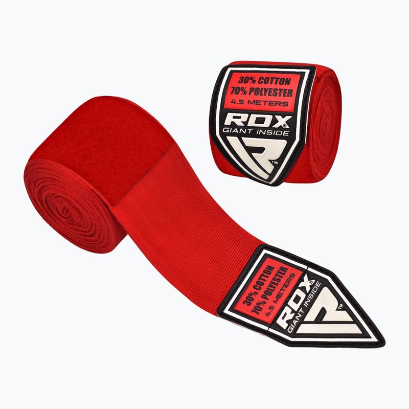 Επίδεσμοι πυγμαχίας RDX Hand Wraps Combine Plus κόκκινο/μαύρο/μπλε 2