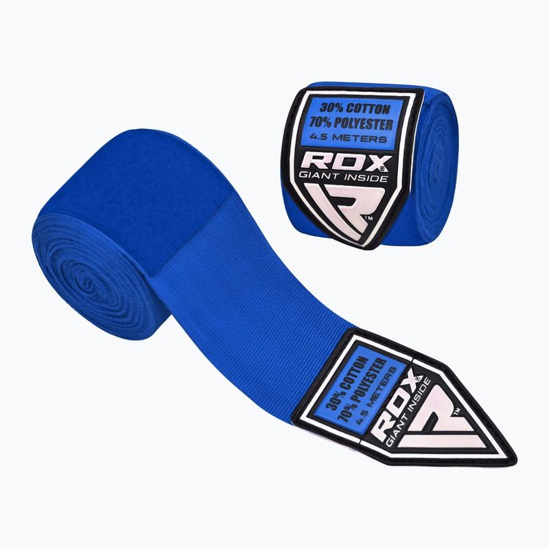 Επίδεσμοι πυγμαχίας RDX Hand Wraps Combine Plus κόκκινο/μαύρο/μπλε 3