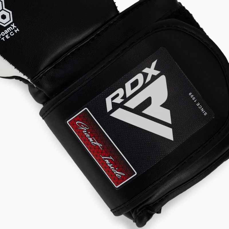 RDX REX F4 λευκά και μαύρα γάντια πυγμαχίας BGR-F4B-10OZ 6