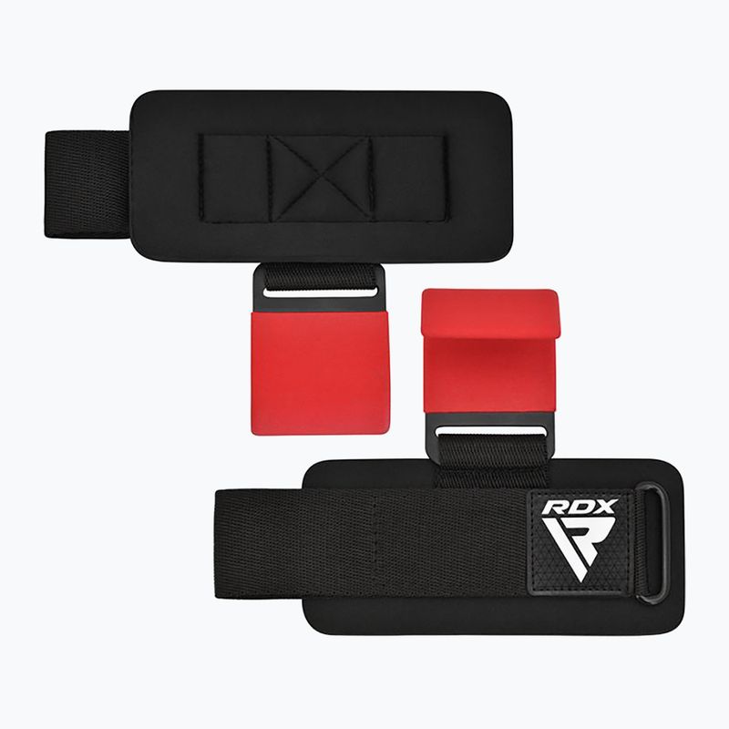 Ιμάντες άρσης βαρών με γάντζο RDX W5 Weight Lifting Hook Strap red 5