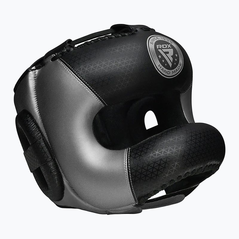 Κράνος πυγμαχίας RDX L2 Mark Pro Head Guard With Nose Protection Bar silver