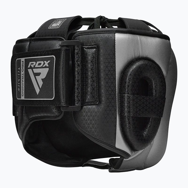 Κράνος πυγμαχίας RDX L2 Mark Pro Head Guard With Nose Protection Bar silver 3