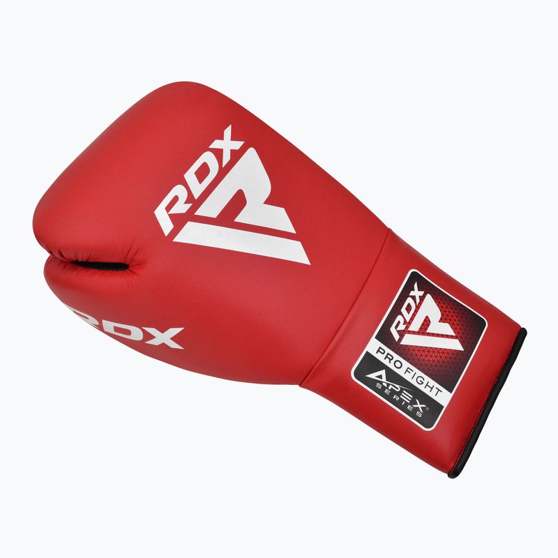 Γάντια του μποξ RDX Apex Competition Fight Lace Up Boxing red 2