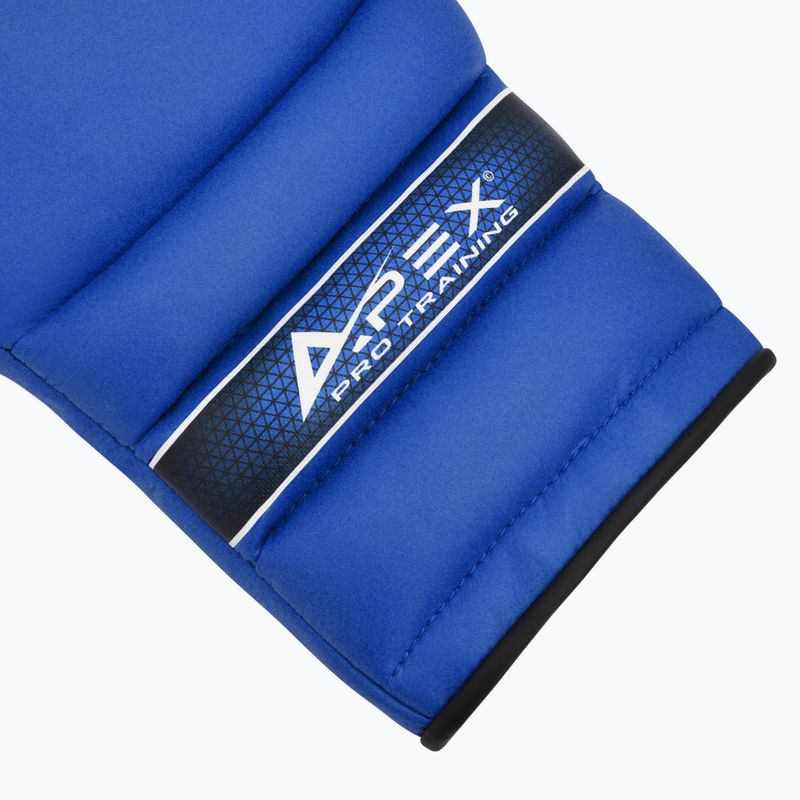 Γάντια του μποξ RDX Apex Lace Up Training Sparring Boxing blue 5