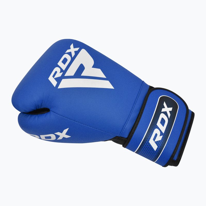 Γάντια του μποξ RDX Apex Sparring Training Boxing Hook & Loop blue 3