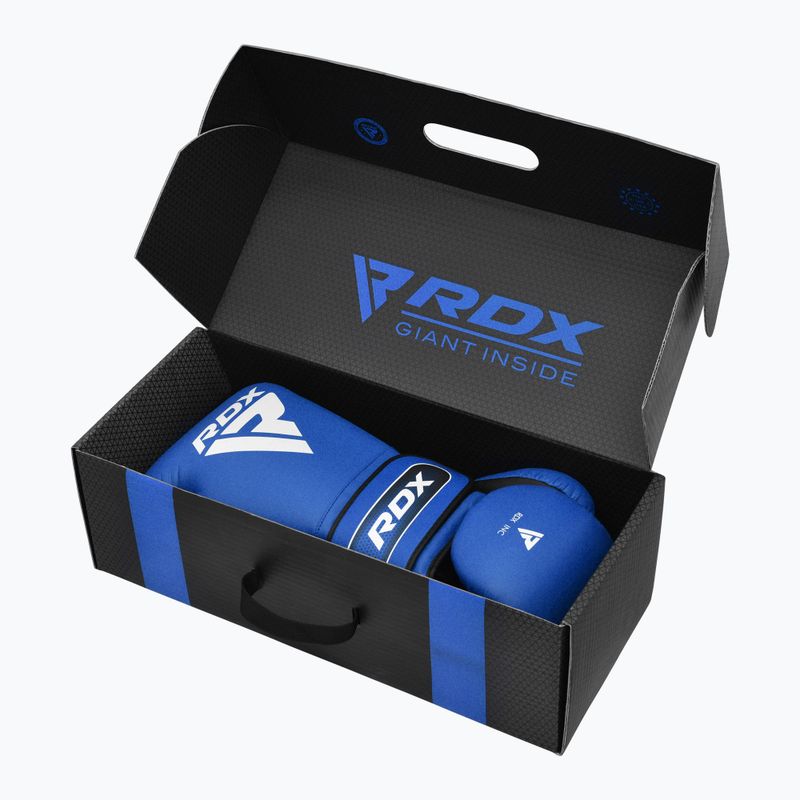 Γάντια του μποξ RDX Apex Sparring Training Boxing Hook & Loop blue 8