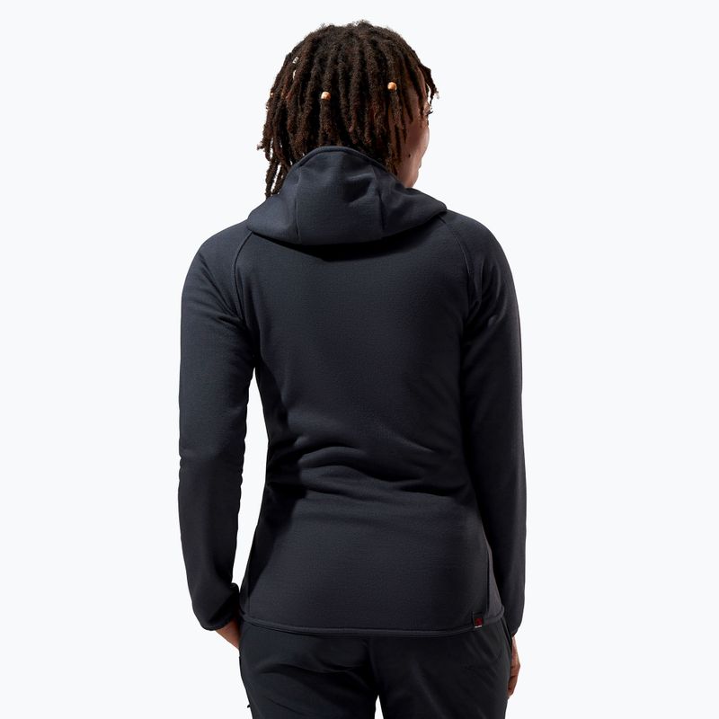 Γυναικείο φούτερ φλις Berghaus Heuberg Hoody jet black/grey pinstripe marl 3