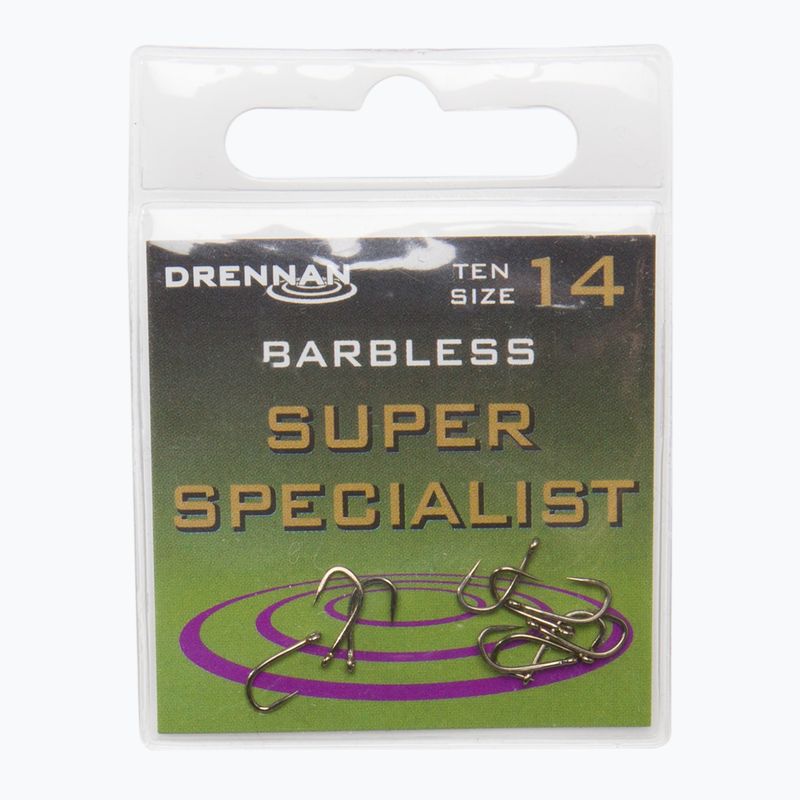 Drennan Super Specialist ασημένια αγκίστρια χωρίς αγκίστρια HESU014