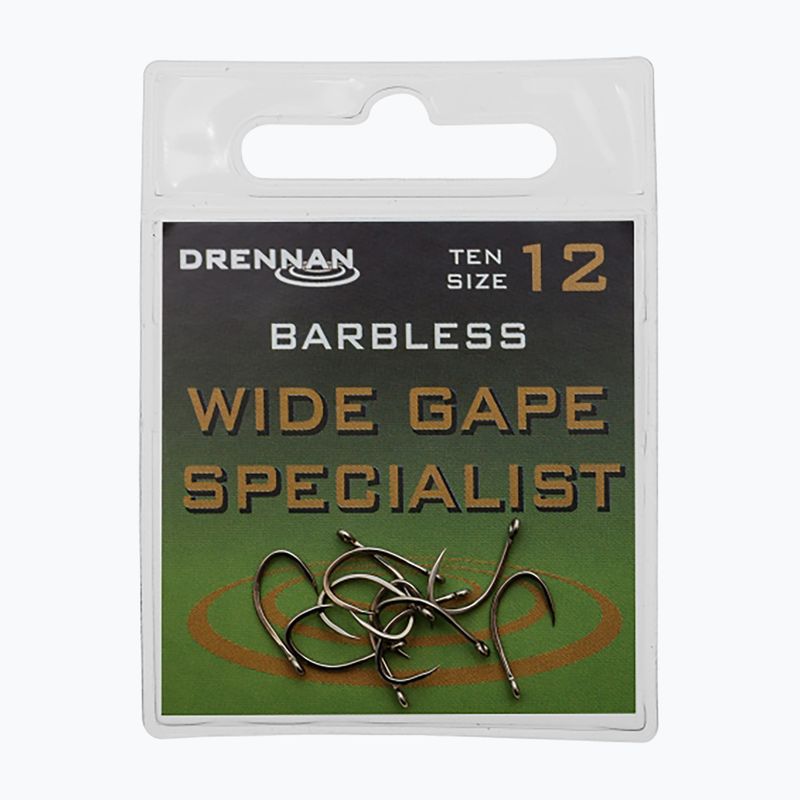 Drennan Wide Gape Specialist ασημένια αγκίστρια χωρίς αγκάθια HEWGSB012