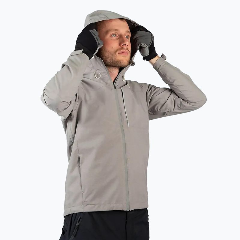 Ανδρικό ποδηλατικό μπουφάν Endura Hummvee Waterproof Hooded fossil 2