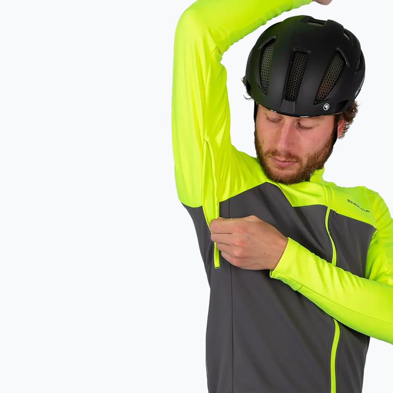 Ανδρικό ποδηλατικό μπουφάν Endura Windchill II hi-viz yellow 4