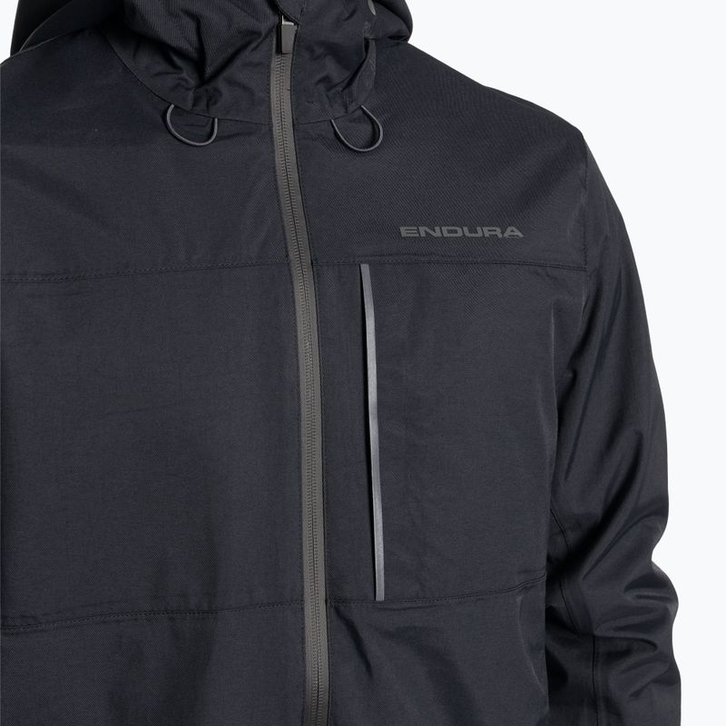 Ανδρικό ποδηλατικό μπουφάν Endura Hummvee Waterproof Hooded black 3