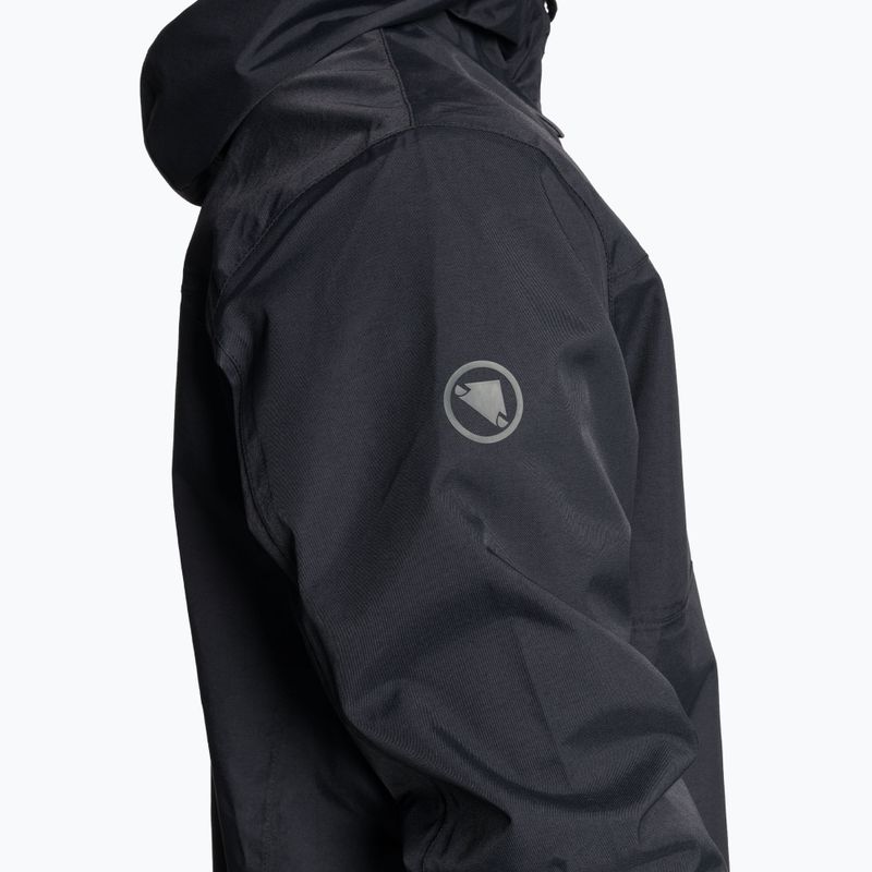 Ανδρικό ποδηλατικό μπουφάν Endura Hummvee Waterproof Hooded black 5