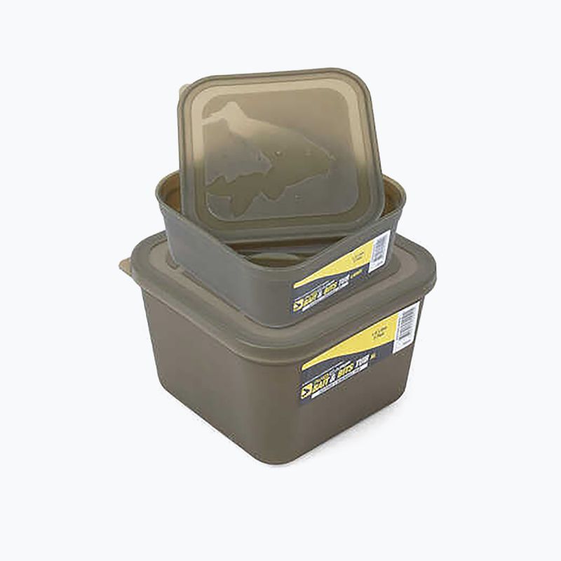 Avid Carp Bait Tub μέγεθος με καπάκι πράσινο AVBT/02 3