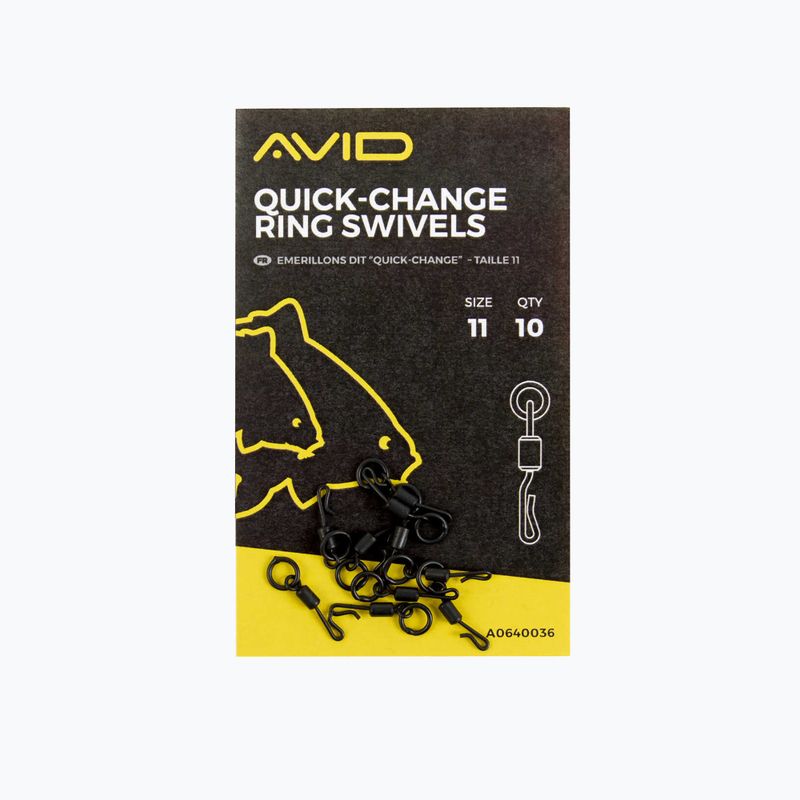 Avid Carp Quick Change Svivels μαύρο A0640036 2