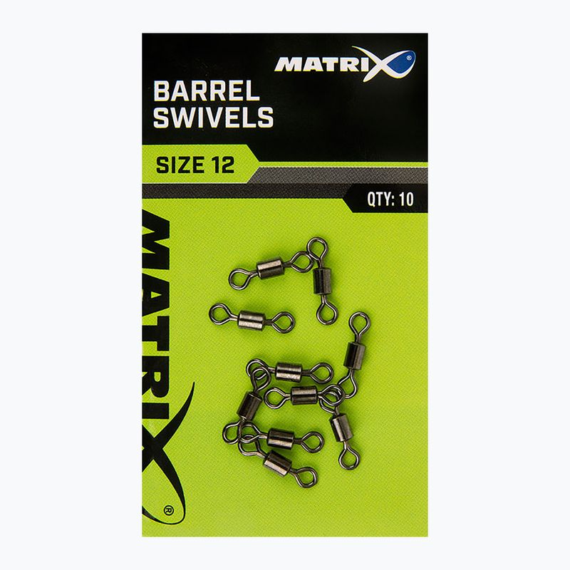 Matrix Barrel Swivels 10pcs ασημί GAC357 περιστρεφόμενοι στροφείς μεθόδου