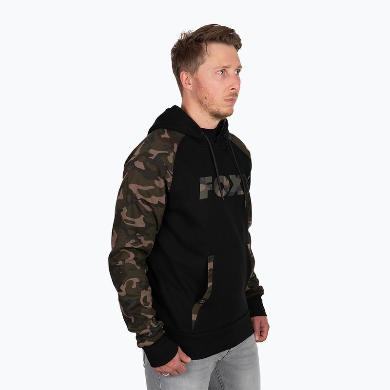 Fox International Raglan Hoody φούτερ μαύρο/καμπαρντίνα 3