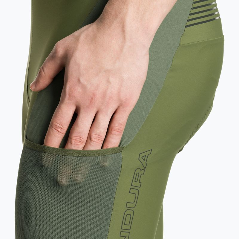 Ανδρικό ποδηλατικό σορτς Endura GV500 Reiver Bibshort olive green 3