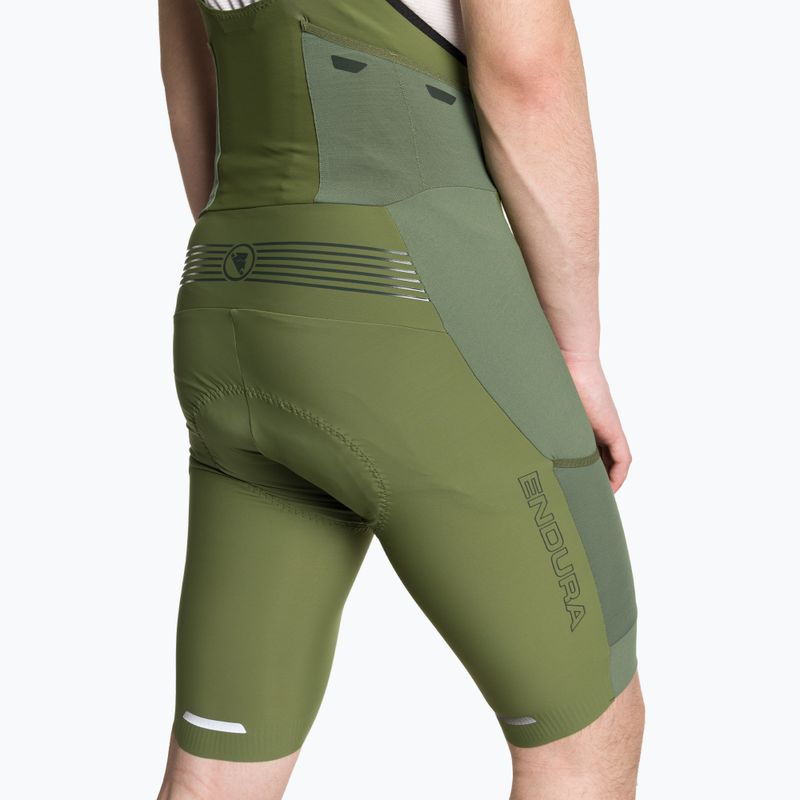 Ανδρικό ποδηλατικό σορτς Endura GV500 Reiver Bibshort olive green 4