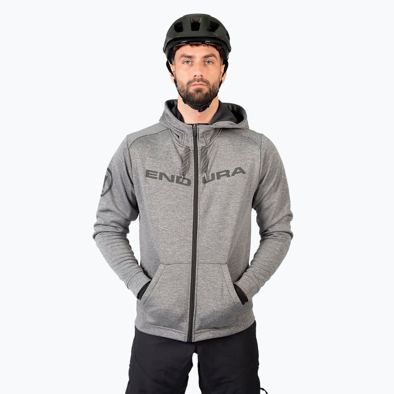 Ανδρικό φούτερ ποδηλασίας Endura Hummvee Hoodie grey