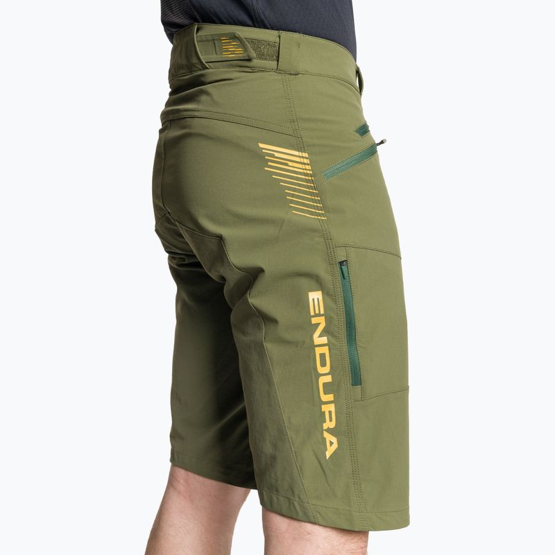 Ανδρικό ποδηλατικό σορτς Endura Singletrack II Short olive green 4