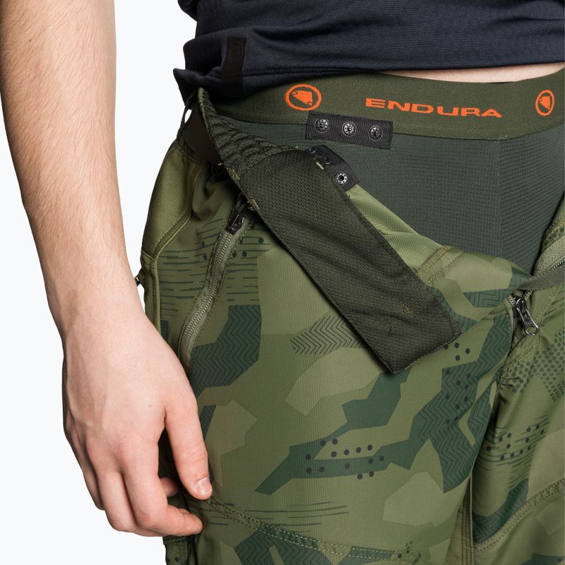 Ανδρικό ποδηλατικό σορτς Endura Hummvee 3/4 olive camo 5