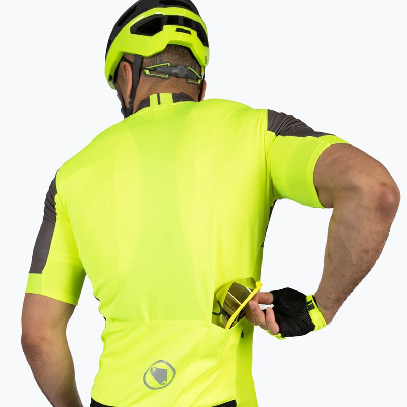 Ανδρική ποδηλατική μπλούζα Endura FS260 Print S/S hi-viz yellow 7