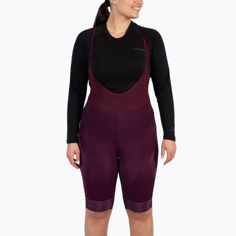 Γυναικείο ποδηλατικό σορτς Endura FS260-Pro DS Bibshort aubergine