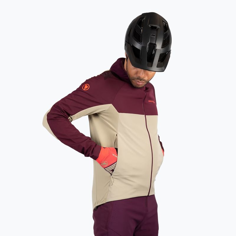 Ανδρικό φούτερ ποδηλασίας Endura MT500 Thermo II aubergine 6