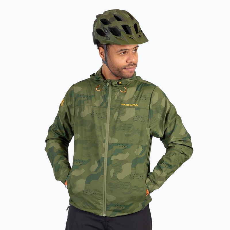 Ανδρικό ποδηλατικό μπουφάν Endura Hummvee Windshell tonal olive