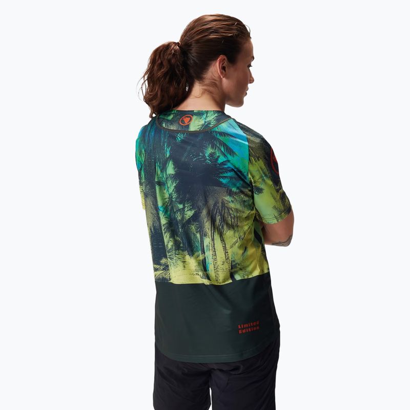 Γυναικεία ποδηλατική μπλούζα Endura Tropical Print Ltd ghillie green 3