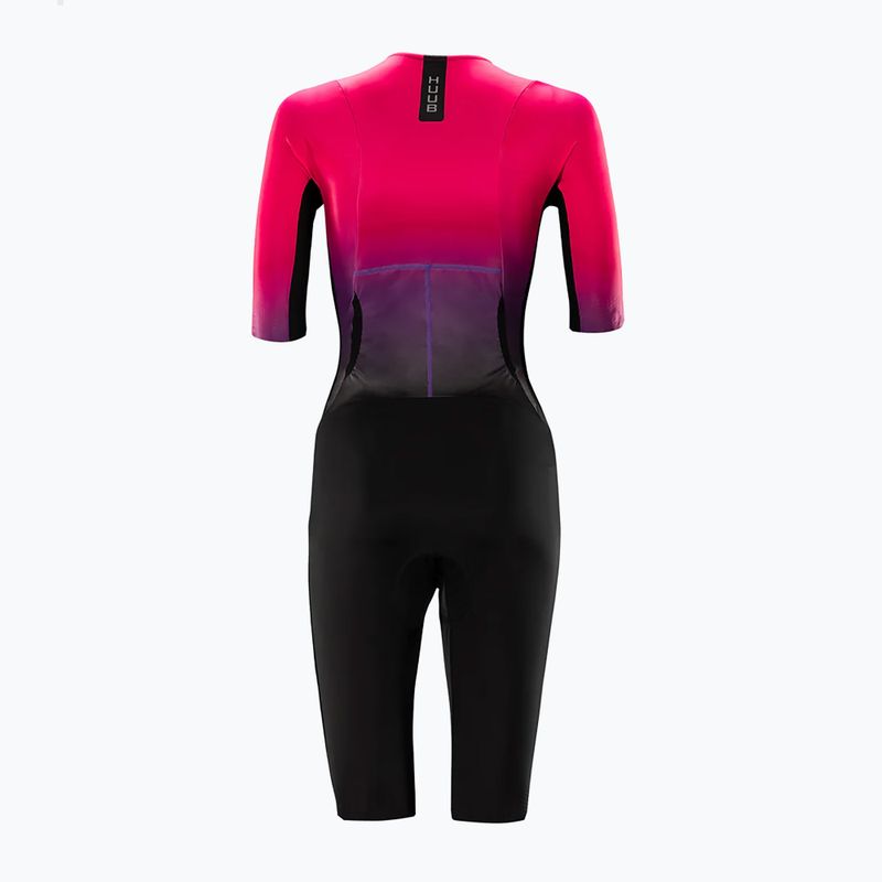 Γυναικεία στολή τριάθλου HUUB Collective Tri Suit black/rose fade 2