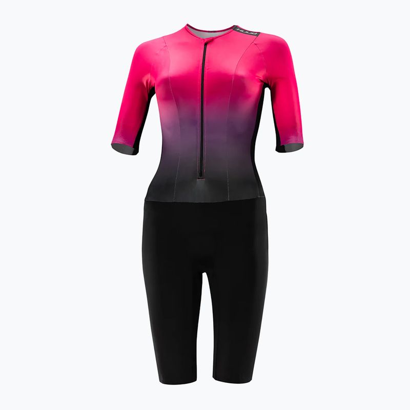 Γυναικεία στολή τριάθλου HUUB Collective Tri Suit black/rose fade 3