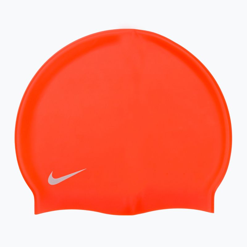 Nike Solid Silicone παιδικό σκουφάκι κολύμβησης πορτοκαλί TESS0106-618